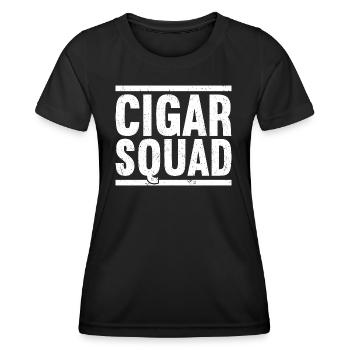 Cigar Squad - Frauen Funktions-T-Shirt - Schwarz - Vorne - AI Model Female 172 light (172cm)