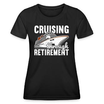 Croisière Croisière Vacances Croisière en famille - T-shirt sport Femme - noir - Devant - AI Model Female 172 light (172cm)