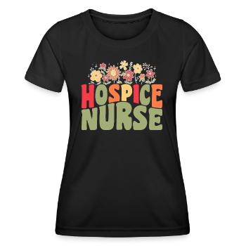 Hospiz-Krankenschwester - Frauen Funktions-T-Shirt - Schwarz - Vorne - AI Model Female 172 light (172cm)
