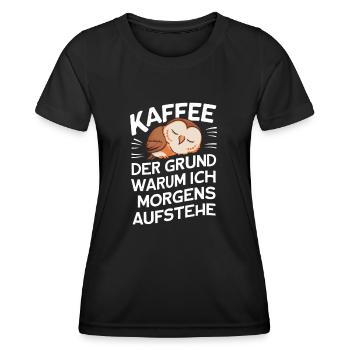 oiseau de nuit hibou hibou oiseau - T-shirt sport Femme - noir - Devant - AI Model Female 172 light (172cm)