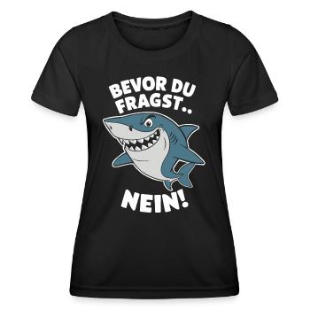 Shark Shark Sharks Shark - Women's Functional T-Shirt - black - Front - AI Model Female 172 light (172cm)