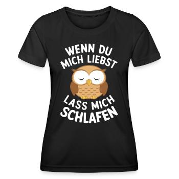 oiseau de nuit hibou hibou oiseau - T-shirt sport Femme - noir - Devant - AI Model Female 172 light (172cm)