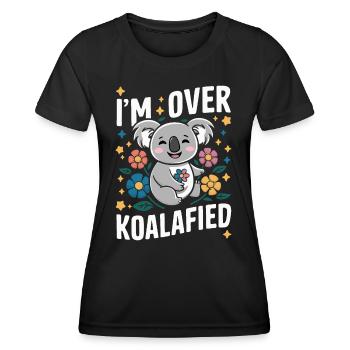 Koala Koala Koala Ours Koala Animal - T-shirt sport Femme - noir - Devant - AI Model Female 172 light (172cm)