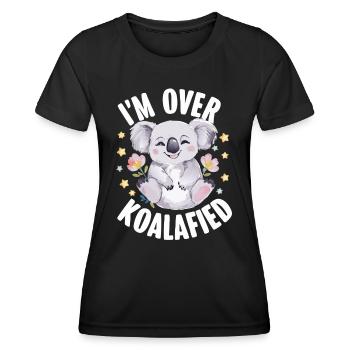 Koala Koala Koala Ours Koala Animal - T-shirt sport Femme - noir - Devant - AI Model Female 172 light (172cm)
