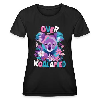 Koala Koala Koala Ours Koala Animal - T-shirt sport Femme - noir - Devant - AI Model Female 172 light (172cm)