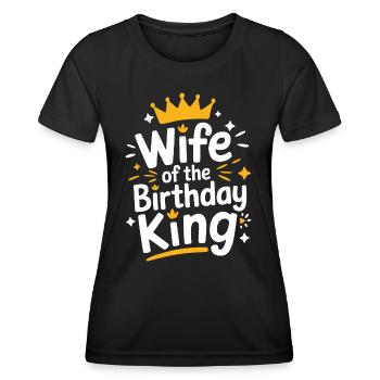 Frau Ehefrau Partnerin Familie Verheiratet - Frauen Funktions-T-Shirt - Schwarz - Vorne - AI Model Female 172 light (172cm)