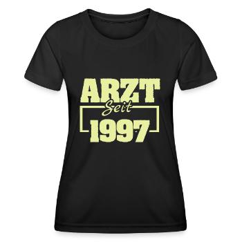 Ärztin 1997 - Frauen Funktions-T-Shirt - Schwarz - Vorne - AI Model Female 172 light (172cm)