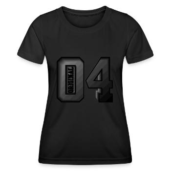 ORIGINAL 04 22E ANNIVERSAIRE 2004 - T-shirt sport Femme - noir - Devant - AI Model Female 172 light (172cm)
