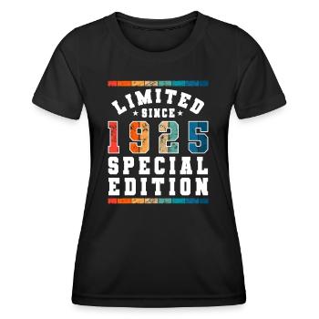 Limited Edition since 1925 Geburtstag Geschenk - Frauen Funktions-T-Shirt - Schwarz - Vorne - AI Model Female 172 light (172cm)