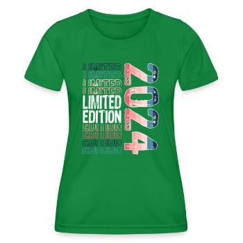 Limited Edition Since 2024 Birthday Vintage 2024 - Women's Functional T-Shirt - kelly green - Front - AI Model Female 172 dark (172cm)