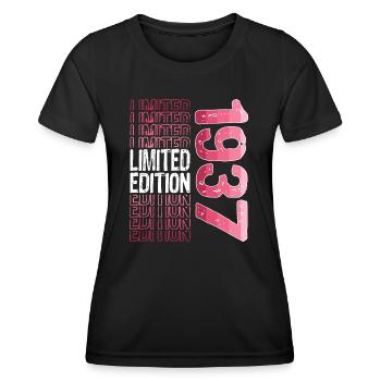 Limited Edition Since 1937 Birthday Vintage 1937 - Women's Functional T-Shirt - black - Front - AI Model Female 172 light (172cm)