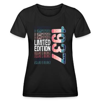 Limited Edition Since 1937 Birthday Vintage 1937 - Women's Functional T-Shirt - black - Front - AI Model Female 172 light (172cm)