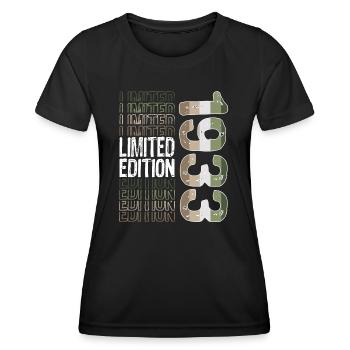 Limited Edition seit 1933 Geburtstag Vintage 1933 - Frauen Funktions-T-Shirt - Schwarz - Vorne - AI Model Female 172 light (172cm)
