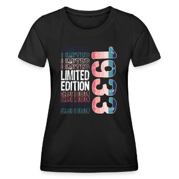 Limited Edition seit 1933 Geburtstag Vintage 1933 - Frauen Funktions-T-Shirt - Schwarz - Vorne - AI Model Female 172 light (172cm)