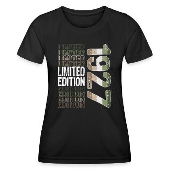 Limited Edition Since 1927 Birthday Vintage 1927 - Women's Functional T-Shirt - black - Front - AI Model Female 172 light (172cm)