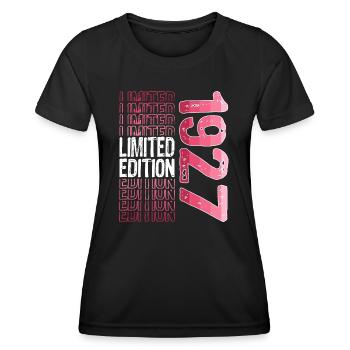 Limited Edition Since 1927 Birthday Vintage 1927 - Women's Functional T-Shirt - black - Front - AI Model Female 172 light (172cm)