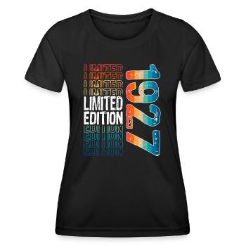 Limited Edition Since 1927 Birthday Vintage 1927 - Women's Functional T-Shirt - black - Front - AI Model Female 172 light (172cm)