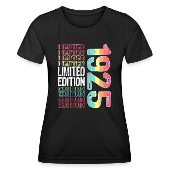 Limited Edition seit 1925 Geburtstag Vintage 1925 - Frauen Funktions-T-Shirt - Schwarz - Vorne - AI Model Female 172 light (172cm)