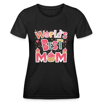 Beste Mama für immer - zum Muttertag Geschenk - Frauen Funktions-T-Shirt - Schwarz - Vorne - AI Model Female 172 light (172cm)