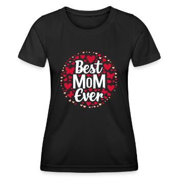 Beste Mama für immer - zum Muttertag Geschenk - Frauen Funktions-T-Shirt - Schwarz - Vorne - AI Model Female 172 light (172cm)
