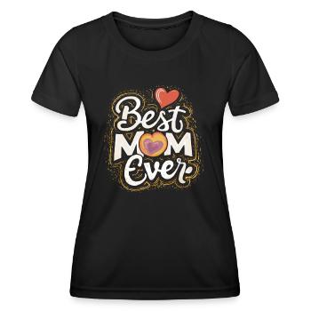 Beste Mama für immer - zum Muttertag Geschenk - Frauen Funktions-T-Shirt - Schwarz - Vorne - AI Model Female 172 light (172cm)