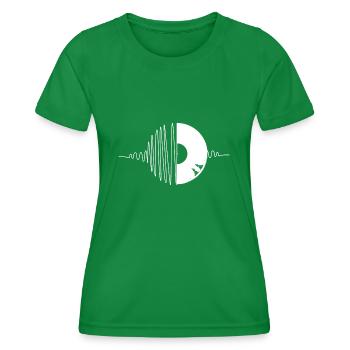 Vinyl Beat - Frauen Funktions-T-Shirt - Kelly Green - Vorne - AI Model Female 172 dark (172cm)