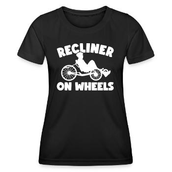 Vélo couché Vélo couché - T-shirt sport Femme - noir - Devant - AI Model Female 172 light (172cm)