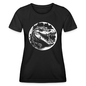 Alligator - T-shirt sport Femme - noir - Devant - AI Model Female 172 light (172cm)