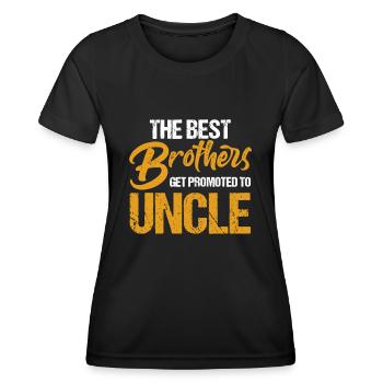 Zum ersten Mal Onkel Beste Brüder Werden Beförderung - Frauen Funktions-T-Shirt - Schwarz - Vorne - AI Model Female 172 light (172cm)