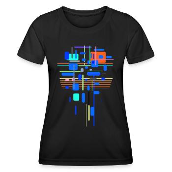 Architecture - T-shirt sport Femme - noir - Devant - AI Model Female 172 light (172cm)