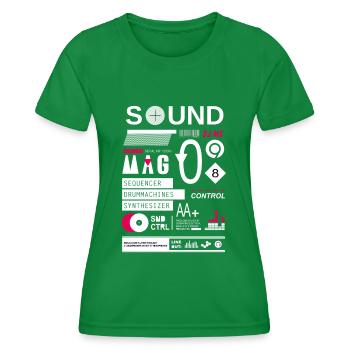 sound control - Women's Functional T-Shirt - kelly green - Front - AI Model Female 172 dark (172cm)