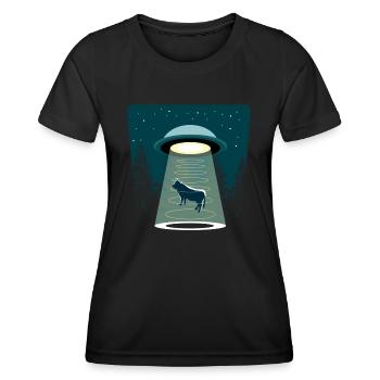 Beware Ufo - Women's Functional T-Shirt - black - Front - AI Model Female 172 light (172cm)