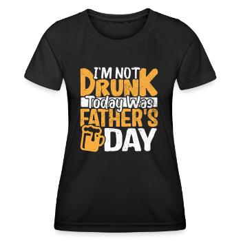 Papa Humor Geschenk zum Vatertag - Frauen Funktions-T-Shirt - Schwarz - Vorne - AI Model Female 172 light (172cm)