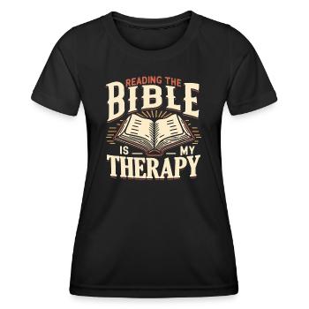 Bibellesen Bibel - Frauen Funktions-T-Shirt - Schwarz - Vorne - AI Model Female 172 light (172cm)