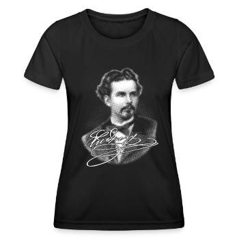 Da Kini - weiße Edition - Frauen Funktions-T-Shirt - Schwarz - Vorne - AI Model Female 172 light (172cm)