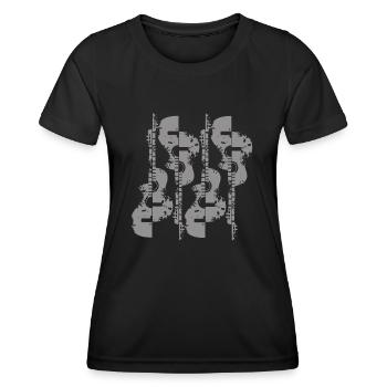 Guitar Artwork - Women's Functional T-Shirt - black - Front - AI Model Female 172 light (172cm)