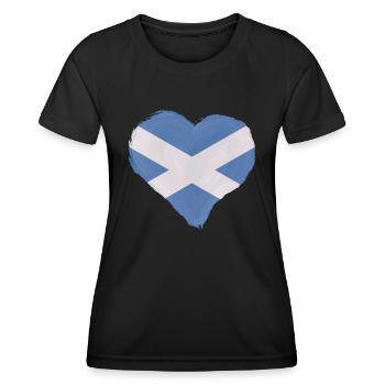 Scotland Flag Scottish flag Alba GB UK - Women's Functional T-Shirt - black - Front - AI Model Female 172 light (172cm)