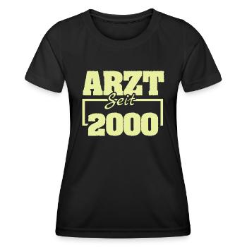 Hausarzt 2000 - Frauen Funktions-T-Shirt - Schwarz - Vorne - AI Model Female 172 light (172cm)