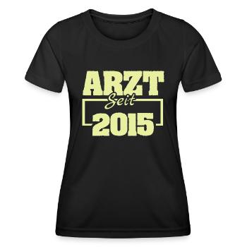 Arzt 2015 - Frauen Funktions-T-Shirt - Schwarz - Vorne - AI Model Female 172 light (172cm)