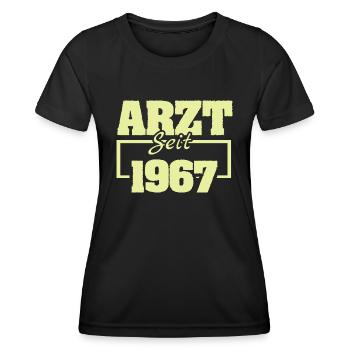 Chefarzt 1967 - Frauen Funktions-T-Shirt - Schwarz - Vorne - AI Model Female 172 light (172cm)