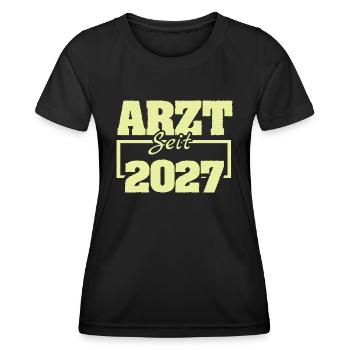 Arzt 2027 - Frauen Funktions-T-Shirt - Schwarz - Vorne - AI Model Female 172 light (172cm)