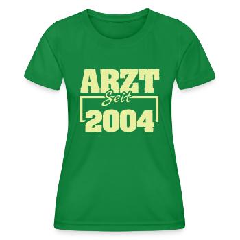 Médecin généraliste 2004 - T-shirt sport Femme - vert - Devant - AI Model Female 172 dark (172cm)