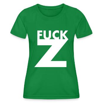 Fuck z - T-shirt sport Femme - vert - Devant - AI Model Female 172 dark (172cm)