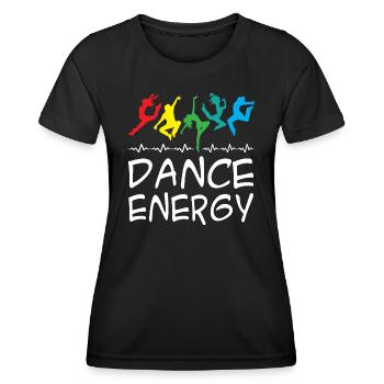 Énergie de danse - T-shirt sport Femme - noir - Devant - AI Model Female 172 light (172cm)