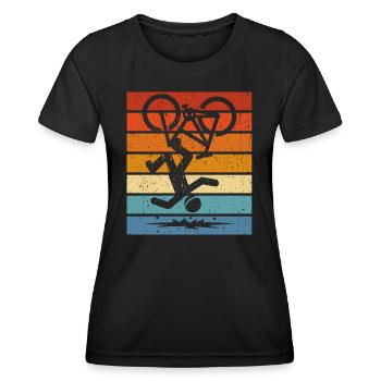 Funny gift for clumsy - Women's Functional T-Shirt - black - Front - AI Model Female 172 light (172cm)