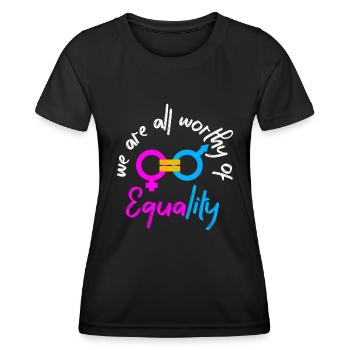 Equality - Women's Functional T-Shirt - black - Front - AI Model Female 172 light (172cm)