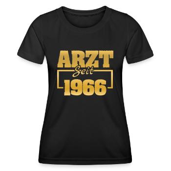 1966 - Frauen Funktions-T-Shirt - Schwarz - Vorne - AI Model Female 172 light (172cm)