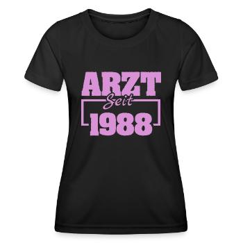 Dermatologe 1988 - Frauen Funktions-T-Shirt - Schwarz - Vorne - AI Model Female 172 light (172cm)