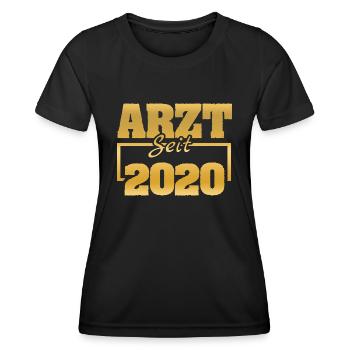 2020 - Women's Functional T-Shirt - black - Front - AI Model Female 172 light (172cm)