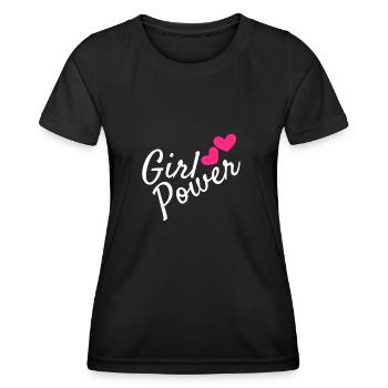 Girl power - Women's Functional T-Shirt - black - Front - AI Model Female 172 light (172cm)